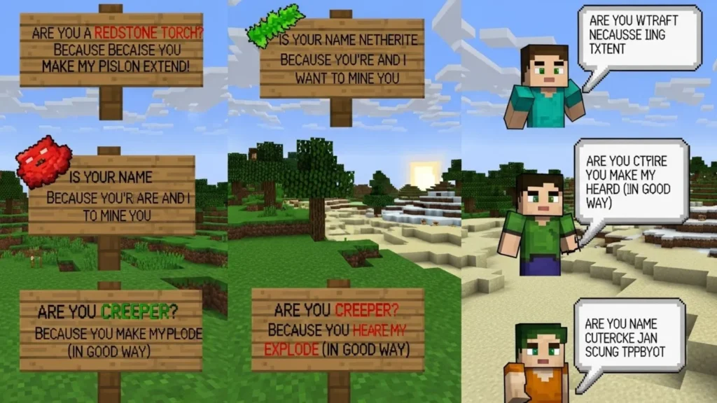 Charming Minecraft Pick Up Line Options