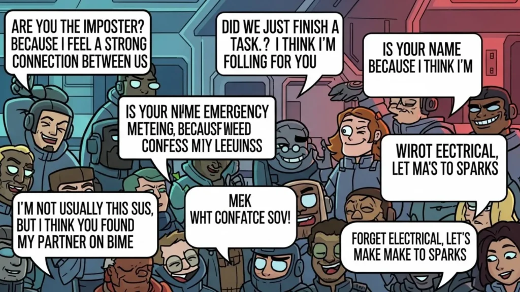 Funny Among Us Pick Up Line Examples