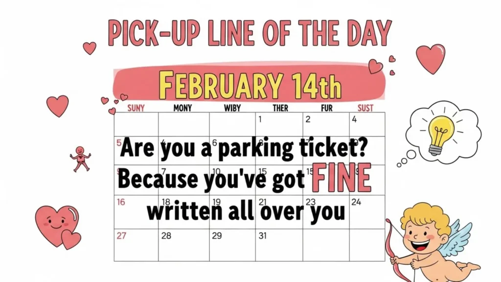 Funny / Entertaining Pick Up Line of the Day Examples