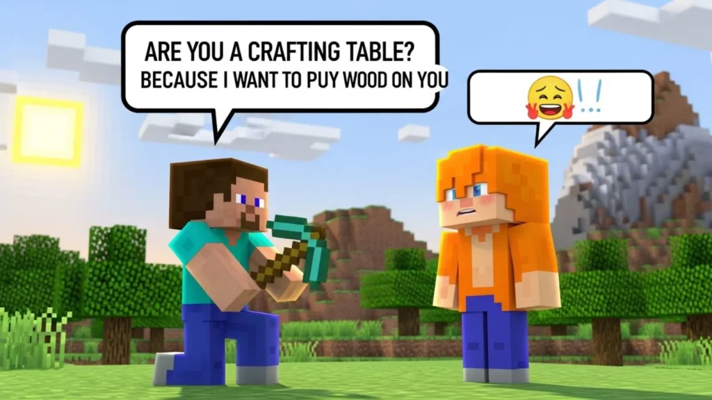 Funny Minecraft Pick Up Line Examples