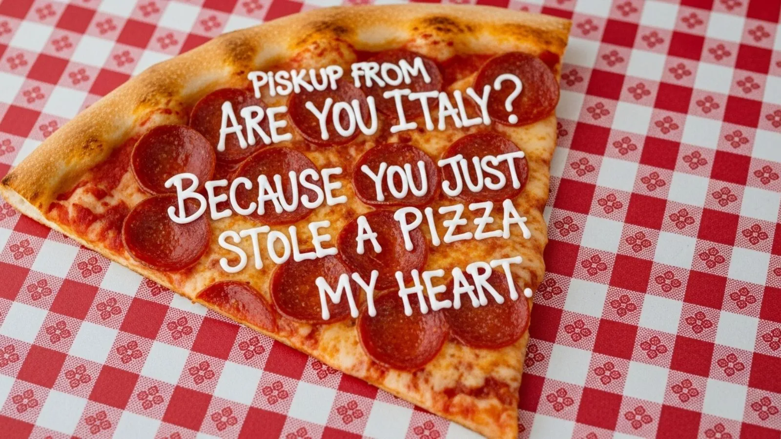 Pizza Pick Up Line