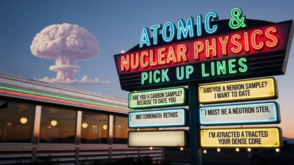 Atomic & Nuclear Physics Pick Up Lines