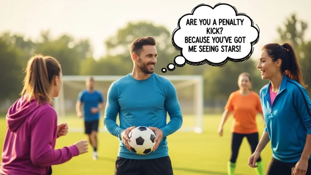 Bold Soccer Pick Up Line