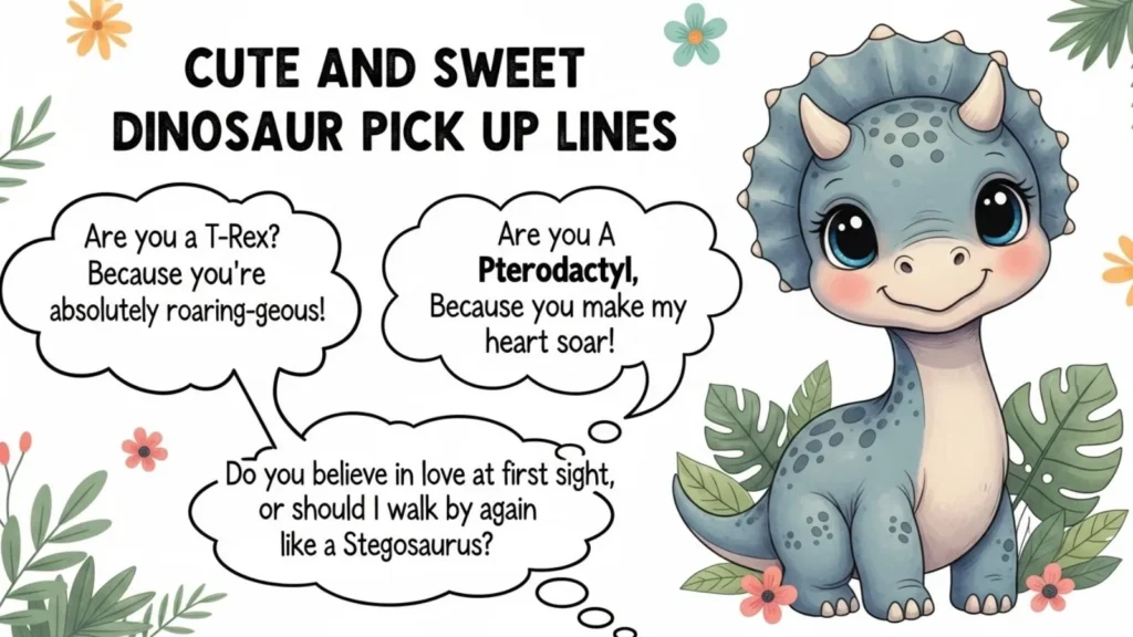 Cute and Sweet Dinosaur Pick Up Lines
