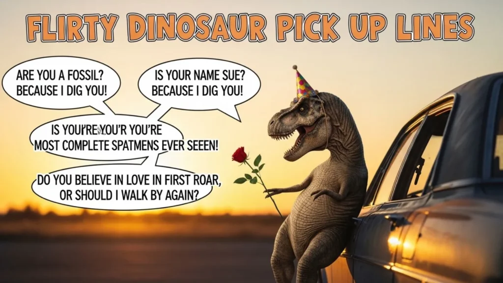 Flirty Dinosaur Pick Up Lines