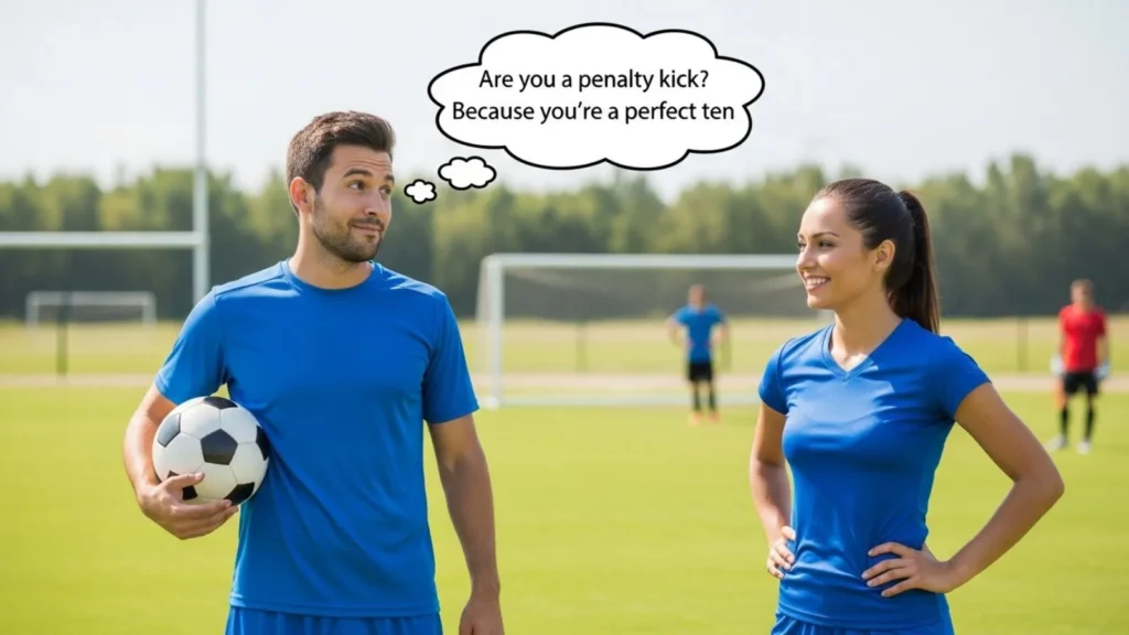 Funny Soccer Pick Up Line