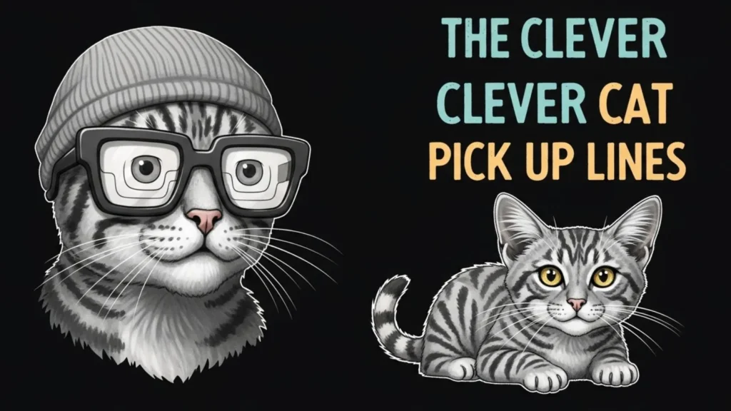 Nerdy and Clever Cat Pick Up Lines
