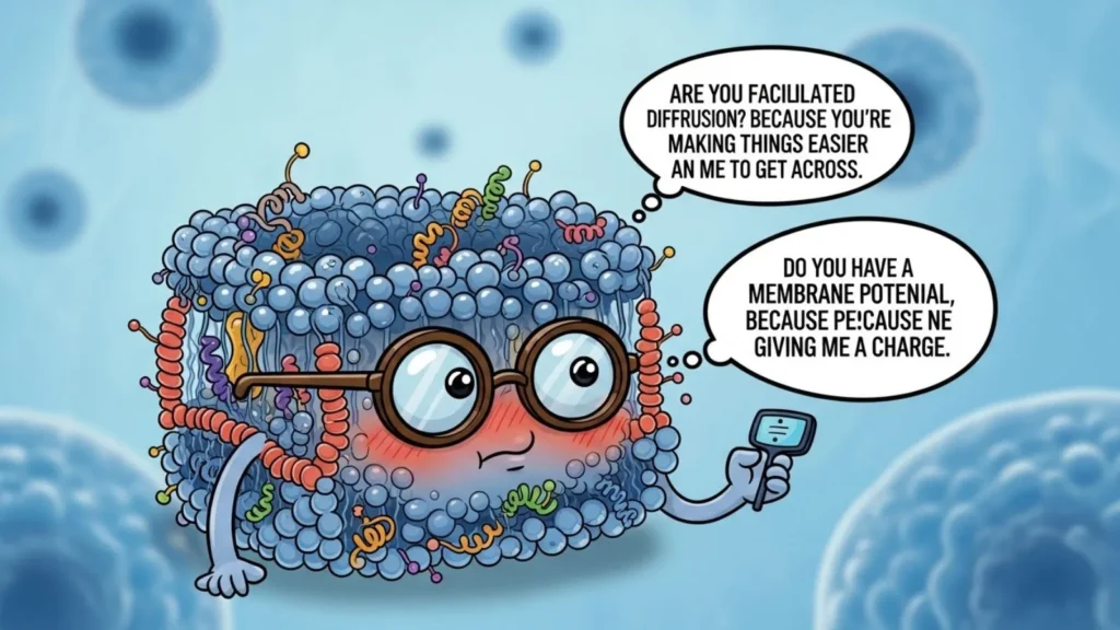 Nerdy Cell Membrane Pick Up Lines