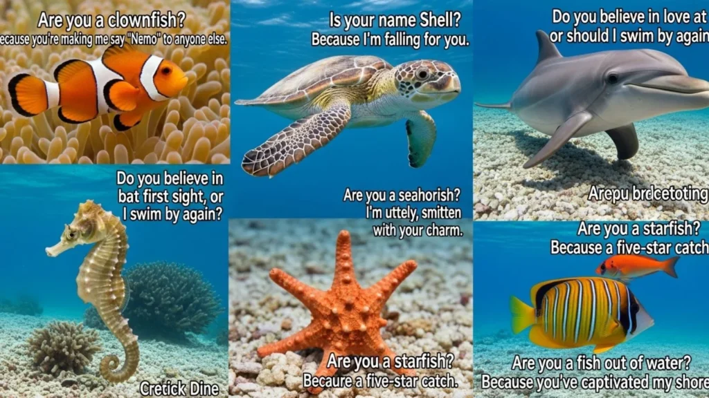 Ocean and Sea Themed Fish Pick Up Lines