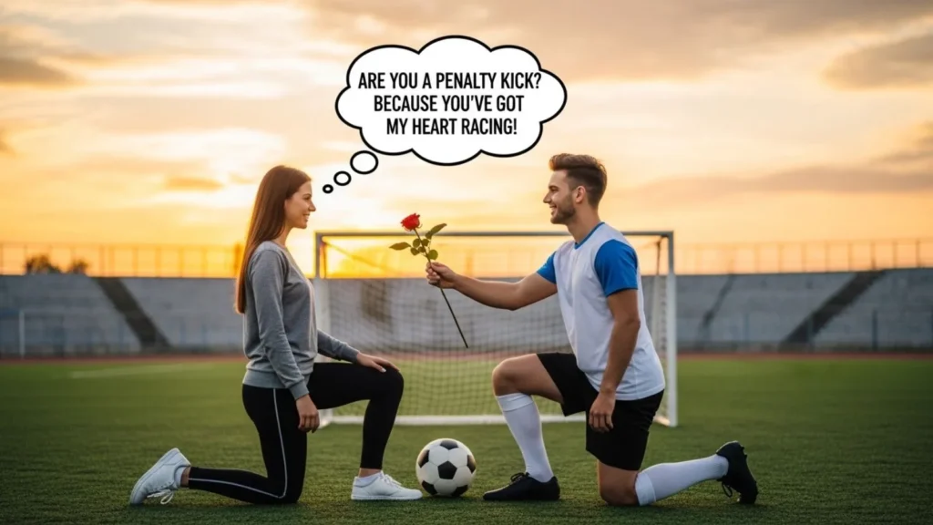 Romantic Soccer Pick Up Line