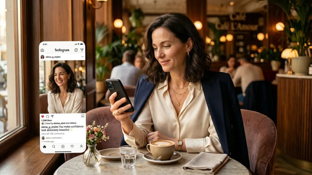 Instagram Caption Pick Up Line for Older Woman
